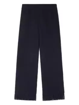 Брюки с бахромой Alanui, синий