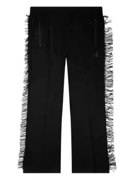 Брюки с бахромой Needles, черный