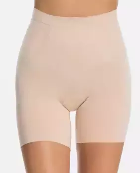 Брюки с бесшовным поясом Spanx, бежевый