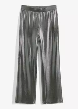 Брюки с блестками и широкими штанинами Rainbow, серебристый