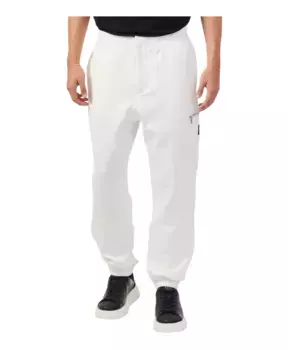 Брюки с боковым карманом на молнии. Armani Exchange, белый