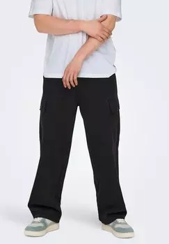 Брюки с боковыми карманами ONSPOWER LOOSE PANT Only & Sons, черный
