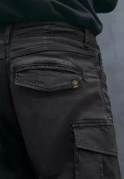 Брюки с боковыми карманами Slim Fit Zip Pocket Next, черные