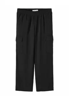 Брюки с боковыми карманами Straight Fit Name it, черные
