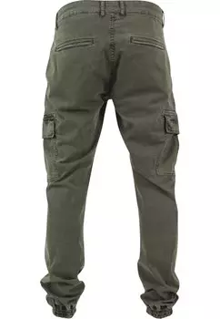 Брюки с боковыми карманами Washed Jogging Urban Classics, оливковый
