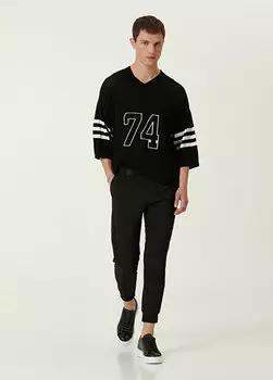 Брюки с черным поясом Academia