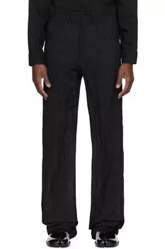 Брюки с черными металлическими нитями MM6 Maison Margiela