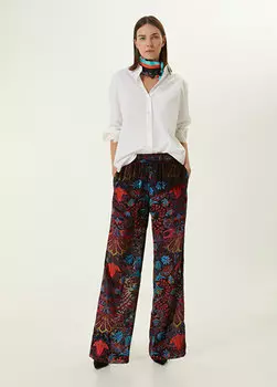 Брюки с цветными блоками и узором пейсли Beymen