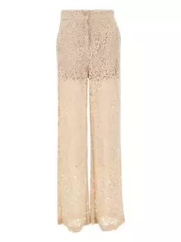 Брюки с цветочным кружевом kaos, нейтральный