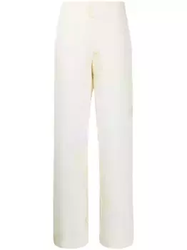 Брюки с цветочным принтом и эластичным поясом Baum Und Pferdgarten, желтый