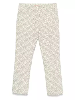 Брюки с цветочным принтом N21, белый