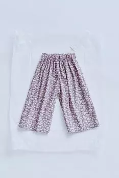 Брюки с цветочным принтом ZARA, цвет Dusty pink