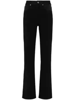Брюки с декоративной строчкой MM6 Maison Margiela, черный