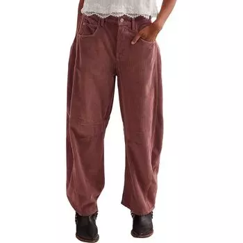 Брюки с декоративным шнуром Good luck Free People, цвет withered rose