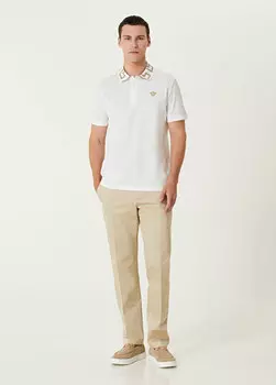 Брюки с декором Medusa Versace, бежевый