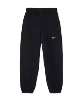 Брюки с диагональными полосками Off White, черный