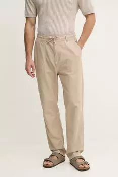 Брюки с добавлением льна Linen pull on pants Pepe Jeans, бежевый