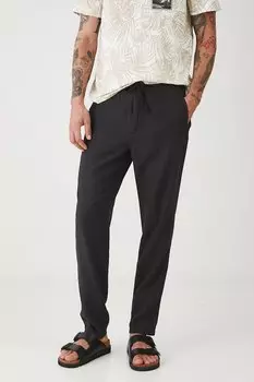 Брюки с добавлением льна Medicine, черный