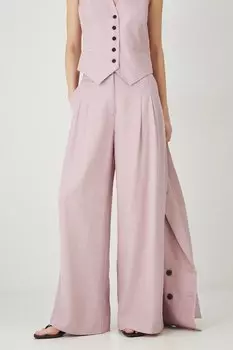 Брюки с добавлением льна Medicine, розовый