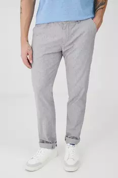Брюки с добавлением льна Medicine, серый