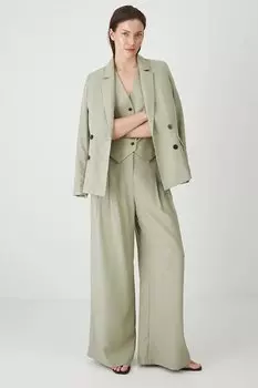 Брюки с добавлением льна Medicine, зеленый