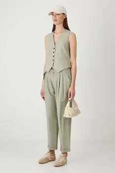 Брюки с добавлением льна Medicine, зеленый