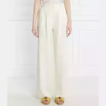 Брюки с добавлением льна Patrizia Pepe, экрю