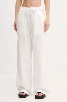 Брюки с добавлением льна Tommy Jeans, бежевый