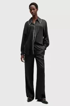 Брюки с добавлением шелка CHARLI AllSaints, черный