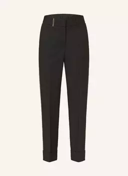 Брюки с драгоценными камнями Peserico, черный