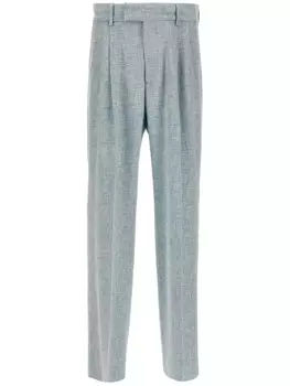 Брюки с двойной складкой AMIRI, синий