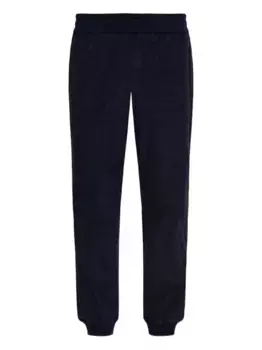 Брюки с фактурными манжетами VERSACE, синий