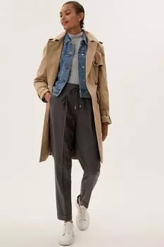 Брюки с галстуком Marks & Spencer, серый