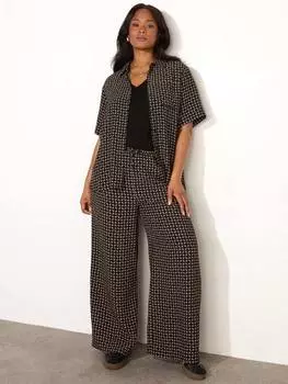 Брюки с геометрическими завязками Live Unlimited, цвет Black/Beige