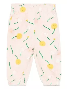 Брюки с иллюстрированным принтом Stella McCartney Kids, розовый