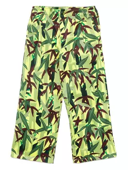 Брюки с камуфляжным принтом Chiku-Rin Kenzo, зеленый