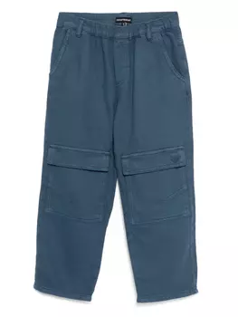 Брюки с карманами Emporio Armani Kids, синий