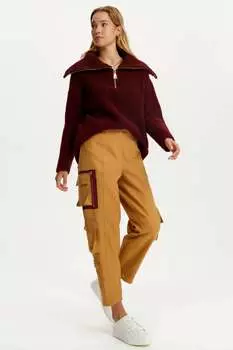 Брюки с карманами-карго Nocturne, коричневый