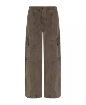 Брюки с карманами Kenzo, коричневый