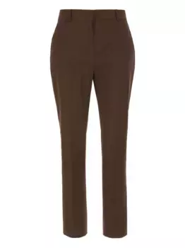 Брюки с карманами MAX MARA, коричневый