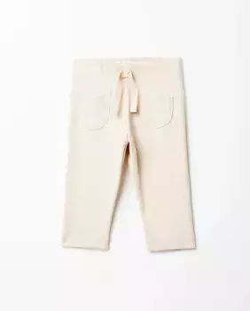 Брюки с карманами в рубчик Sfera, бежевый