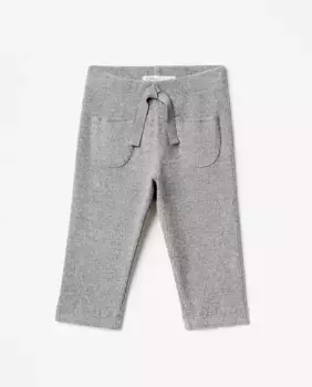 Брюки с карманами в рубчик Sfera, серый