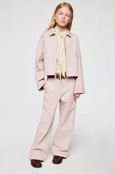 Брюки с карманами ZARA, пастельно-розовый