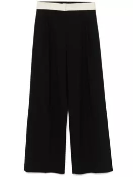 Брюки с контрастным поясом Alysi, черный