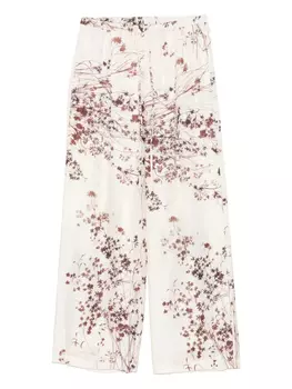Брюки с коралловым принтом Alysi, нейтральный