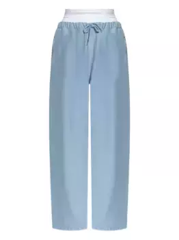 Брюки с кулиской Alexander Wang, синий