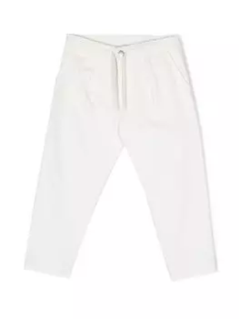 Брюки с кулиской Emporio Armani Kids, бежевый