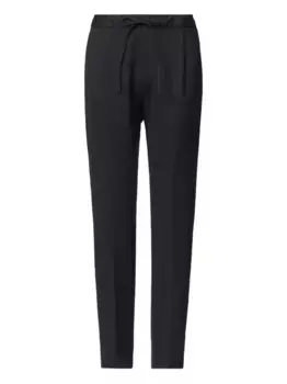 Брюки с кулиской и складками Fabiana Filippi, синий