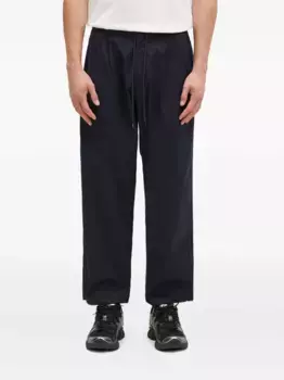 Брюки с кулиской и складками Neighborhood, синий