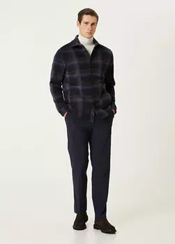 Брюки с кулиской на талии Maurizio Baldassari, синий